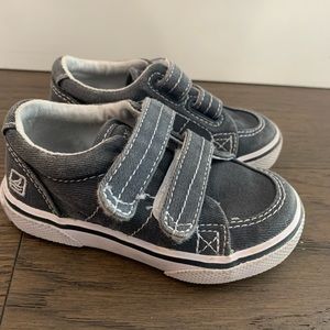 Velcro Sperry Topsiders.  Baby Size 5.